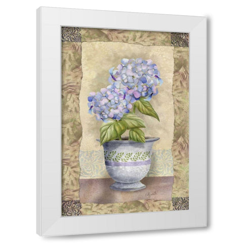 Spring Hydrangea White Modern Wood Framed Art Print by White, Abby