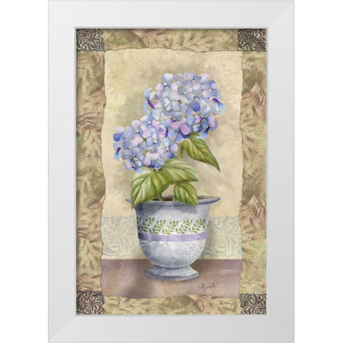 Spring Hydrangea White Modern Wood Framed Art Print by White, Abby
