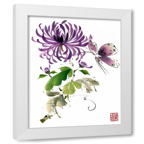 Made for Each Other White Modern Wood Framed Art Print by Parker, Nan Rae