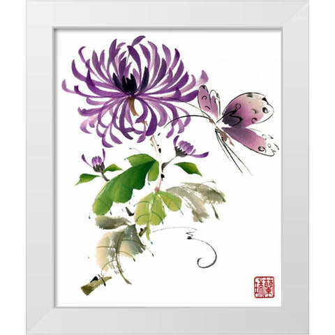 Made for Each Other White Modern Wood Framed Art Print by Parker, Nan Rae