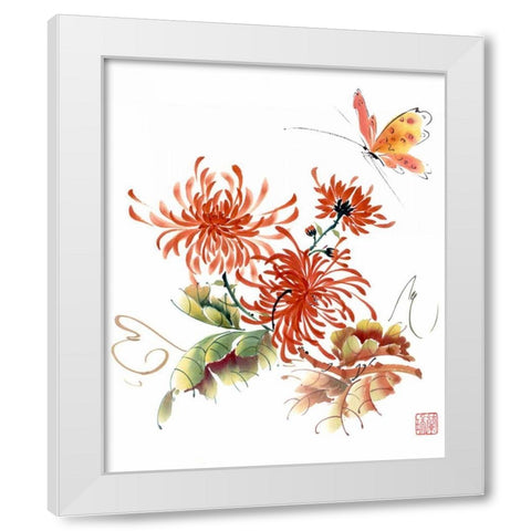 The Light Touch II White Modern Wood Framed Art Print by Parker, Nan Rae