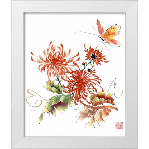 The Light Touch II White Modern Wood Framed Art Print by Parker, Nan Rae