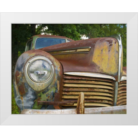 Small Rusty Hudson I White Modern Wood Framed Art Print by Head, Danny