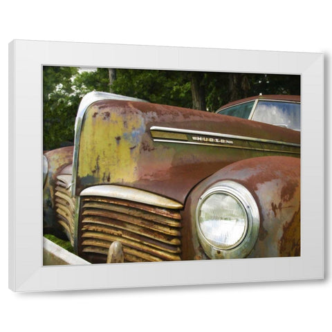 Small Rusty Hudson II White Modern Wood Framed Art Print by Head, Danny