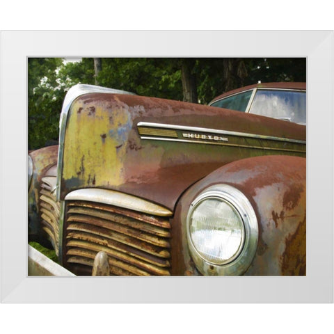 Small Rusty Hudson II White Modern Wood Framed Art Print by Head, Danny