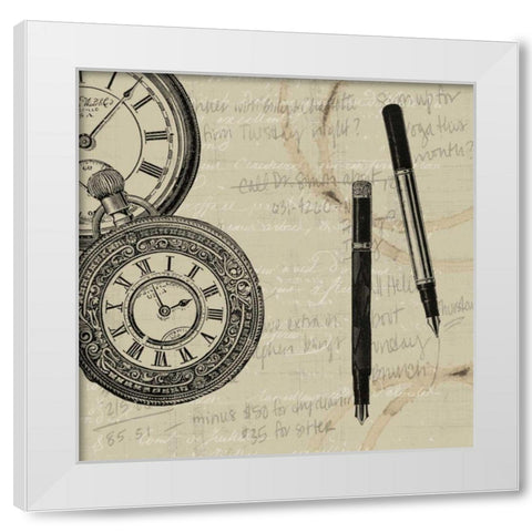 Odds and Ends III White Modern Wood Framed Art Print by Vision Studio