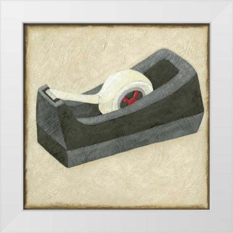 Classic Office VI White Modern Wood Framed Art Print by Zarris, Chariklia