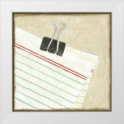 Classic Office VII White Modern Wood Framed Art Print by Zarris, Chariklia