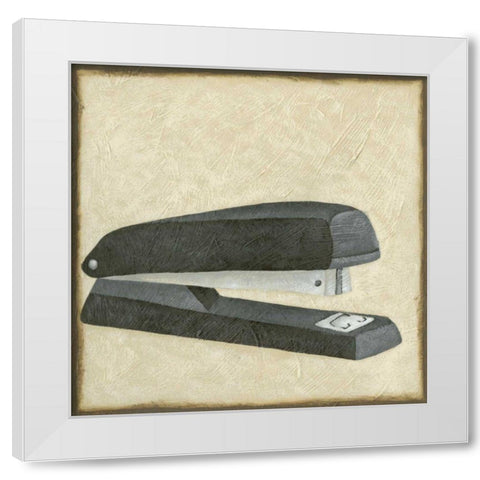 Classic Office VIII White Modern Wood Framed Art Print by Zarris, Chariklia