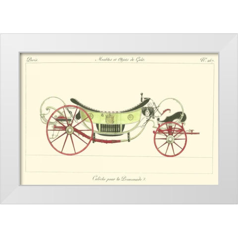 Antique Carriage II White Modern Wood Framed Art Print by unknown