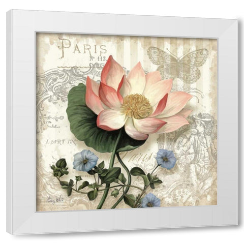Springtime in Paris I White Modern Wood Framed Art Print by White, Abby