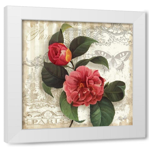 Springtime in Paris II White Modern Wood Framed Art Print by White, Abby