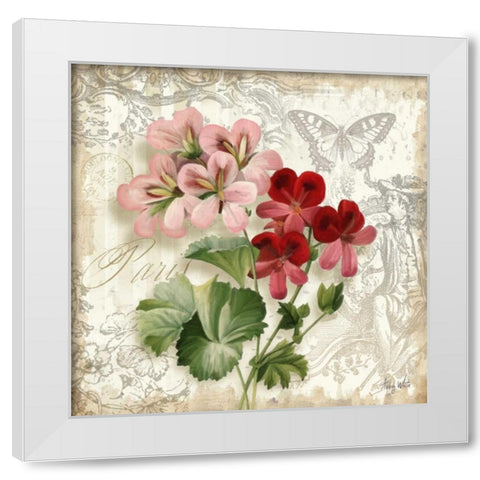 Springtime in Paris IV White Modern Wood Framed Art Print by White, Abby
