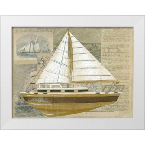 Tour by Boat II White Modern Wood Framed Art Print by Zarris, Chariklia