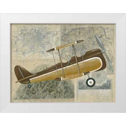 Tour by Plane II White Modern Wood Framed Art Print by Zarris, Chariklia