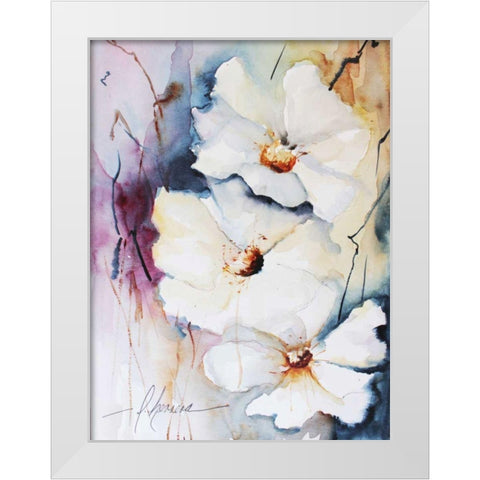 Day Lily II White Modern Wood Framed Art Print by Stever, Janet