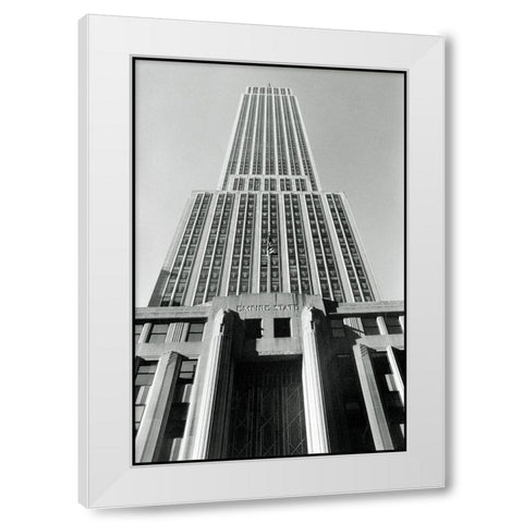 Empire State Building I White Modern Wood Framed Art Print by Laura, DeNardo