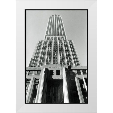 Empire State Building I White Modern Wood Framed Art Print by Laura, DeNardo