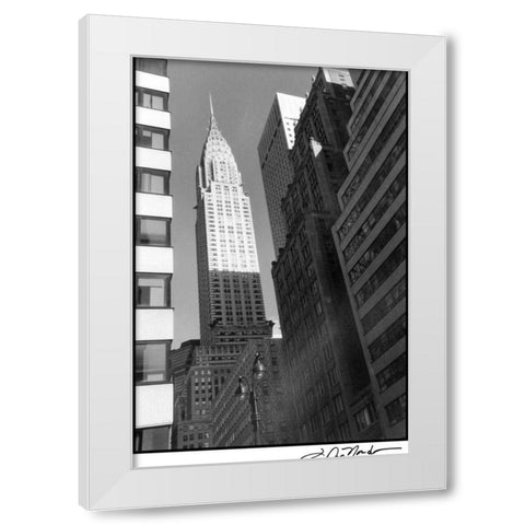 Chrysler Building White Modern Wood Framed Art Print by DeNardo, Laura