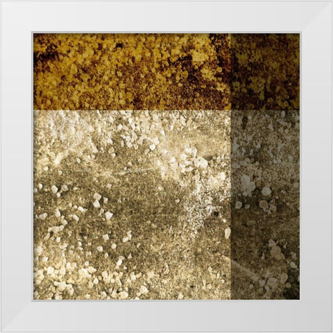 Modern Patina III White Modern Wood Framed Art Print by Vision Studio