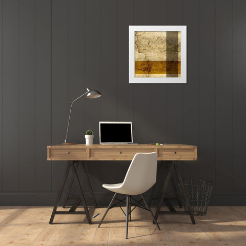 Modern Patina IV White Modern Wood Framed Art Print by Vision Studio