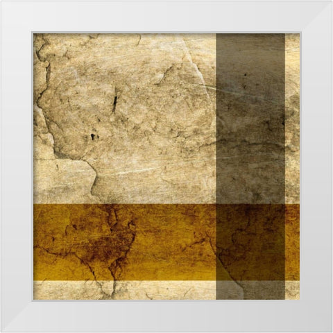 Modern Patina IV White Modern Wood Framed Art Print by Vision Studio