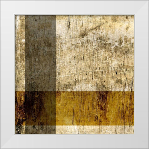 Modern Patina VI White Modern Wood Framed Art Print by Vision Studio