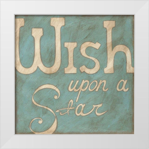 Wish Upon a Star White Modern Wood Framed Art Print by Zarris, Chariklia