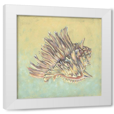 Sand and Sea II White Modern Wood Framed Art Print by Vision Studio