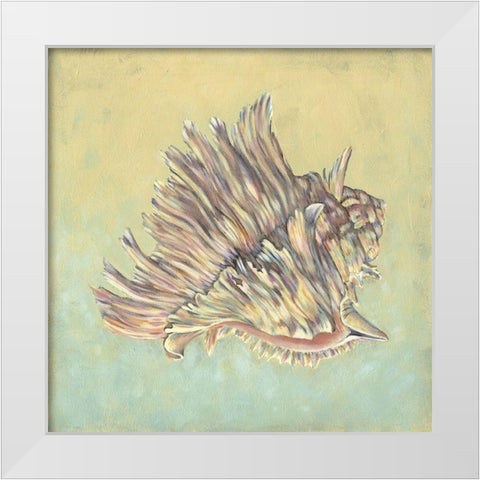 Sand and Sea II White Modern Wood Framed Art Print by Vision Studio