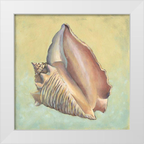 Sand and Sea III White Modern Wood Framed Art Print by Vision Studio