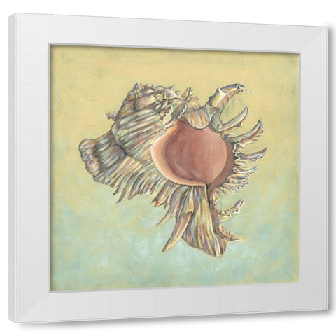 Sand and Sea IV White Modern Wood Framed Art Print by Vision Studio