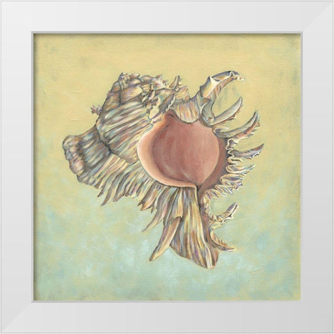 Sand and Sea IV White Modern Wood Framed Art Print by Vision Studio