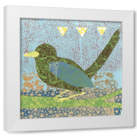Flight Patterns II White Modern Wood Framed Art Print by Meagher, Megan