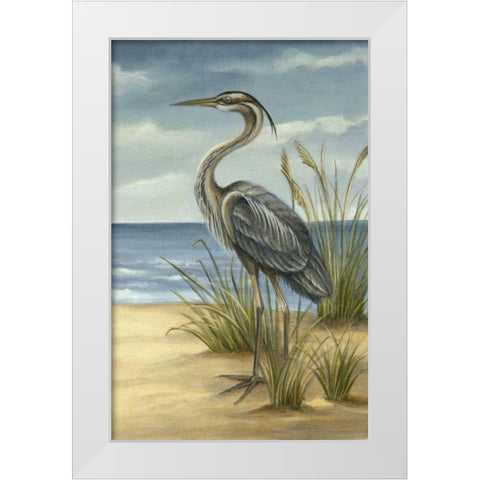 Shore Bird II White Modern Wood Framed Art Print by Harper, Ethan