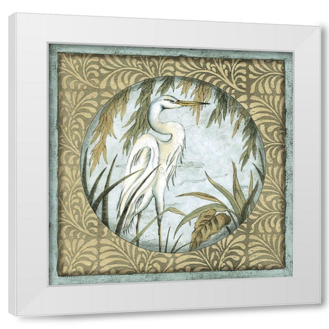 Small Quiet Elegance I White Modern Wood Framed Art Print by Slocum, Nancy