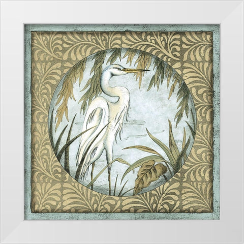 Small Quiet Elegance I White Modern Wood Framed Art Print by Slocum, Nancy