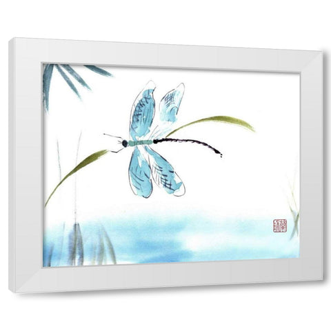 The Light Touch White Modern Wood Framed Art Print by Parker, Nan Rae