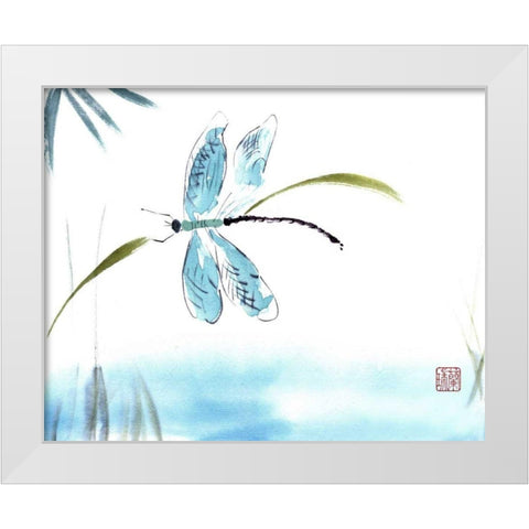 The Light Touch White Modern Wood Framed Art Print by Parker, Nan Rae