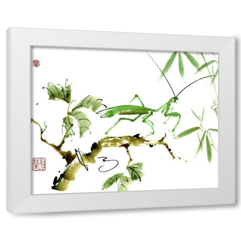 Shall We Dance White Modern Wood Framed Art Print by Parker, Nan Rae