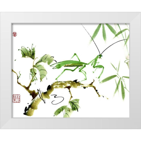 Shall We Dance White Modern Wood Framed Art Print by Parker, Nan Rae