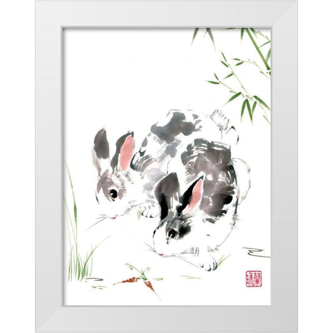 Just for You White Modern Wood Framed Art Print by Parker, Nan Rae