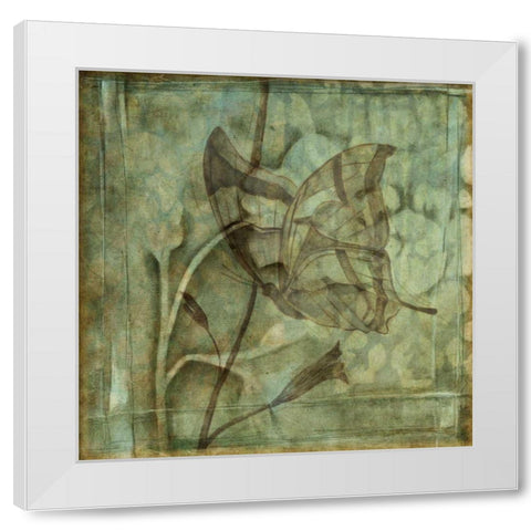 Small Ethereal Wings V White Modern Wood Framed Art Print by Goldberger, Jennifer