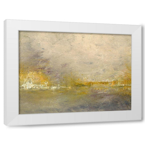 Morning III White Modern Wood Framed Art Print by Gordon, Sharon