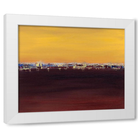 Harbor Light II White Modern Wood Framed Art Print by Gordon, Sharon