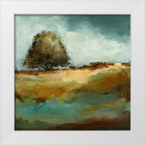First Love White Modern Wood Framed Art Print by Long, Christina