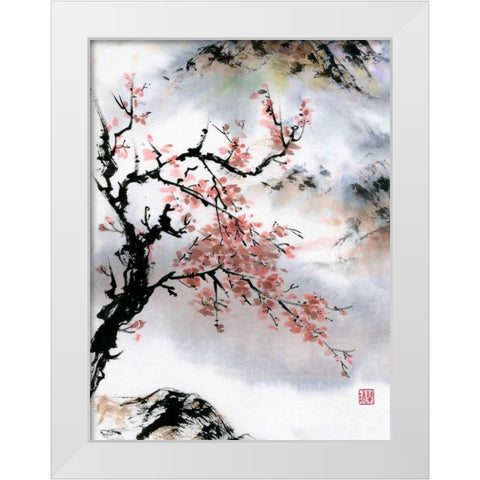 Longing White Modern Wood Framed Art Print by Rae, Nan