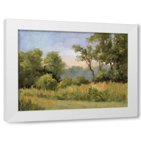 Grailville View White Modern Wood Framed Art Print by Weber, Mary Jean