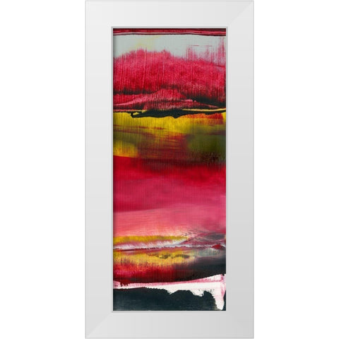 Magenta Solstice II White Modern Wood Framed Art Print by Gordon, Sharon