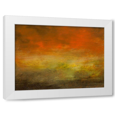 Meadow VI White Modern Wood Framed Art Print by Gordon, Sharon